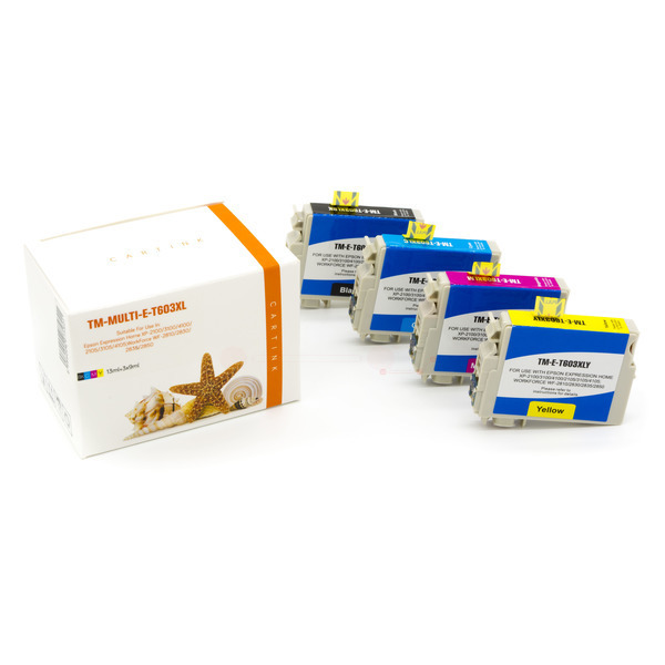 Premium Tinte ersetzt Epson C13T03A64010, 603XL Schwarz, Cyan, Magenta, Gelb